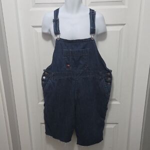 Dickies Size 18wr Navy Denim Overall Romper